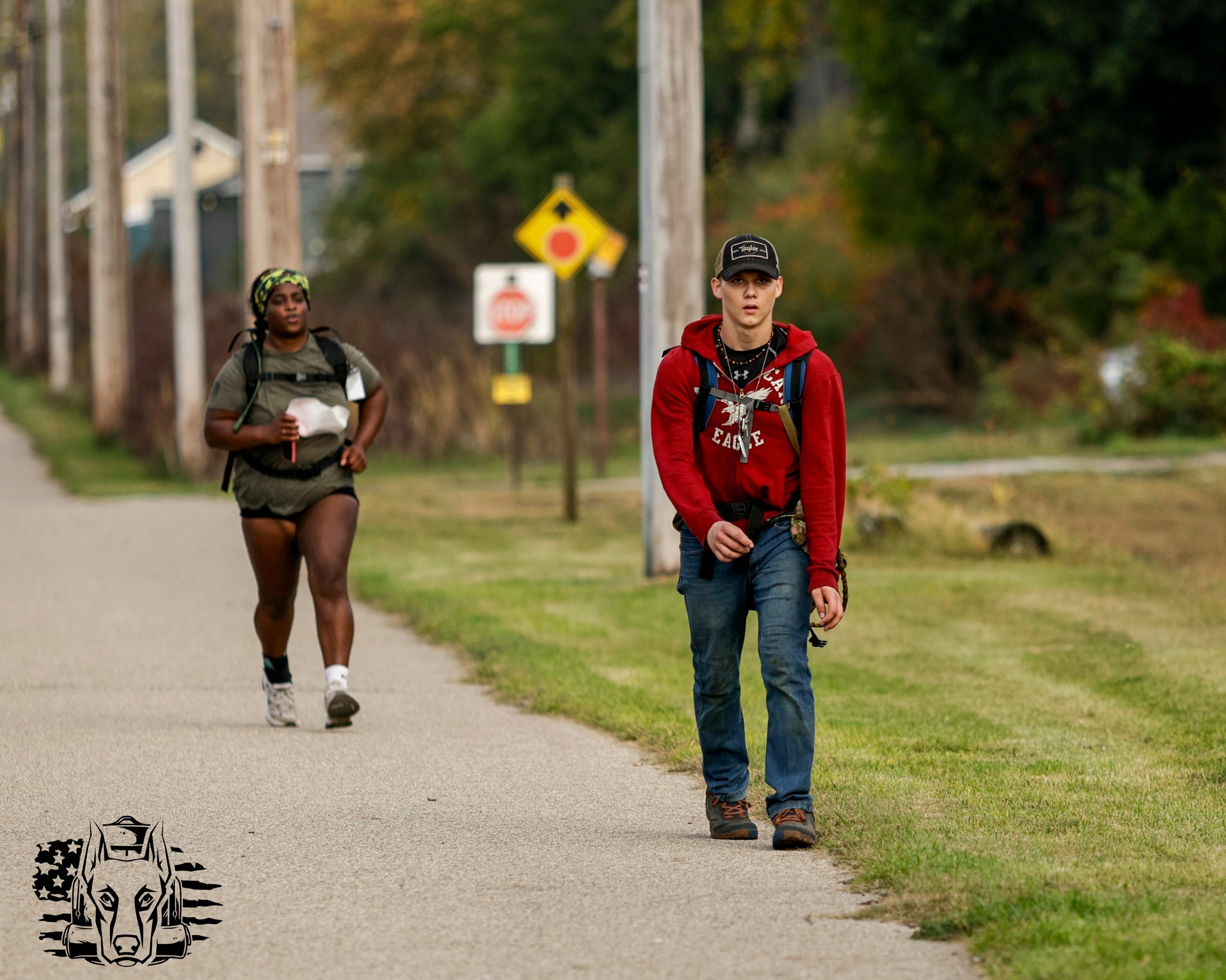 Course marshals keeping an eye on ruckers